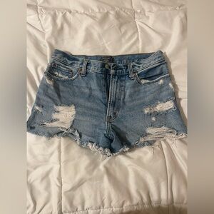 Abercrombie & Fitch Distressed Denim Women Shorts